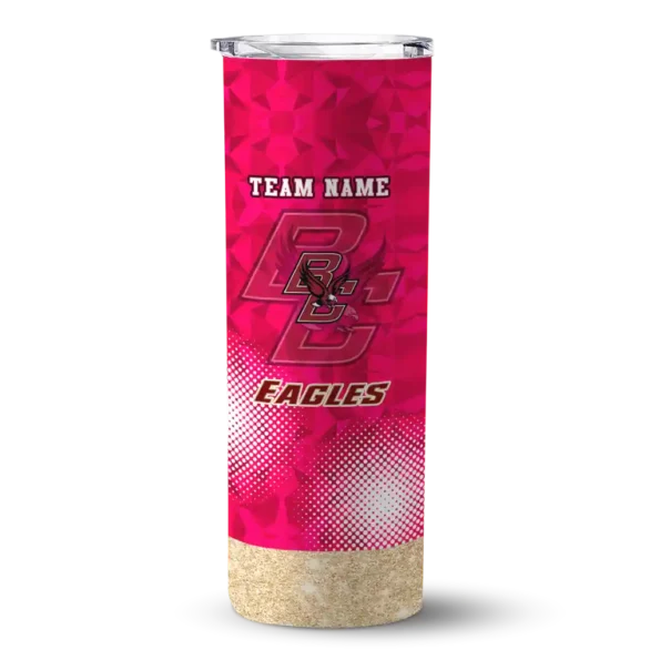 custom boston college eagles starburst tiles maroon skinny tumbler best selling