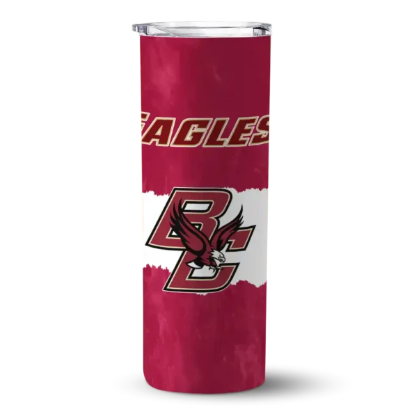 custom boston college eagles torn band maroon white skinny tumbler best selling