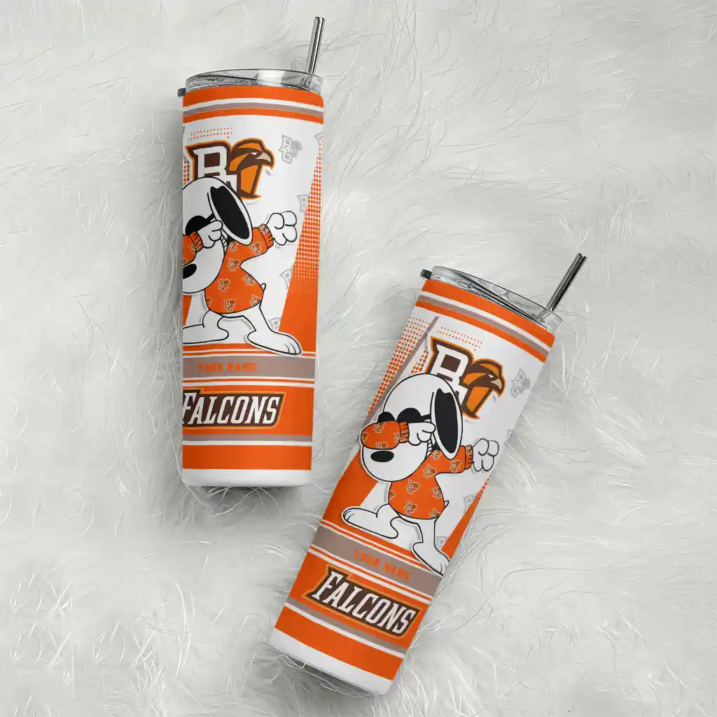 custom-bowling-green-falcons-snoopy-dog-orange-white-skinny-tumbler-top-rated.webp