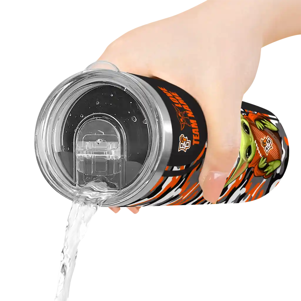 custom-bowling-green-falcons-yoda-camo-orange-black-skinny-tumbler-latest-model.webp