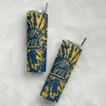 custom-california-golden-bears-metallic-grid-blue-skinny-tumbler-best-selling.webp