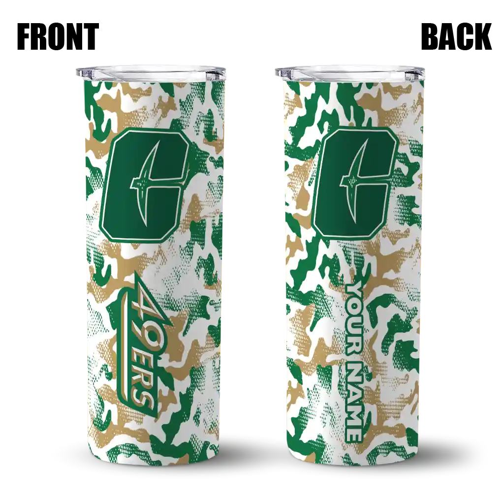 custom-charlotte-49ers-claw-marks-green-white-skinny-tumbler-fashion-forward-1.webp