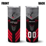 custom-cincinnati-bearcats-hexagon-honeycomb-red-black-skinny-tumbler-best-selling.webp