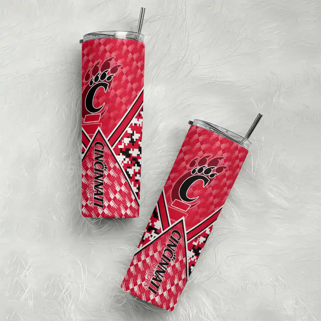 custom-cincinnati-bearcats-monogram-burst-red-white-skinny-tumbler-top-rated.webp