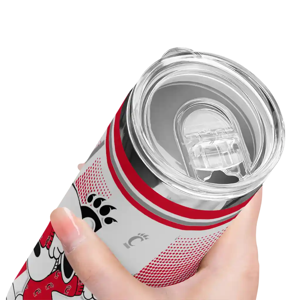 custom-cincinnati-bearcats-snoopy-dog-red-white-skinny-tumbler-high-quality-1.webp
