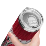custom-cincinnati-bearcats-sparkle-drip-red-skinny-tumbler-best-selling.webp