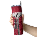 custom-cincinnati-bearcats-sparkle-drip-red-skinny-tumbler-best-selling.webp
