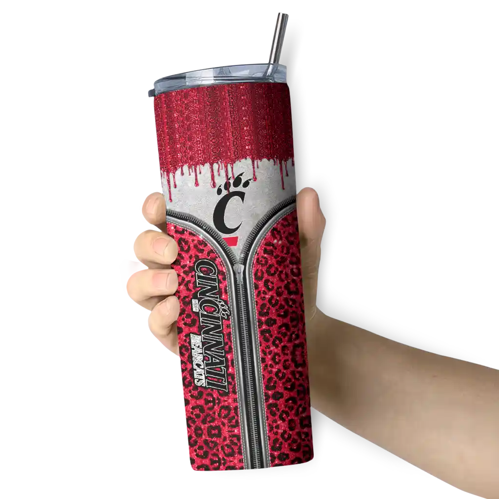custom-cincinnati-bearcats-sparkle-drip-red-skinny-tumbler-premium-grade.webp
