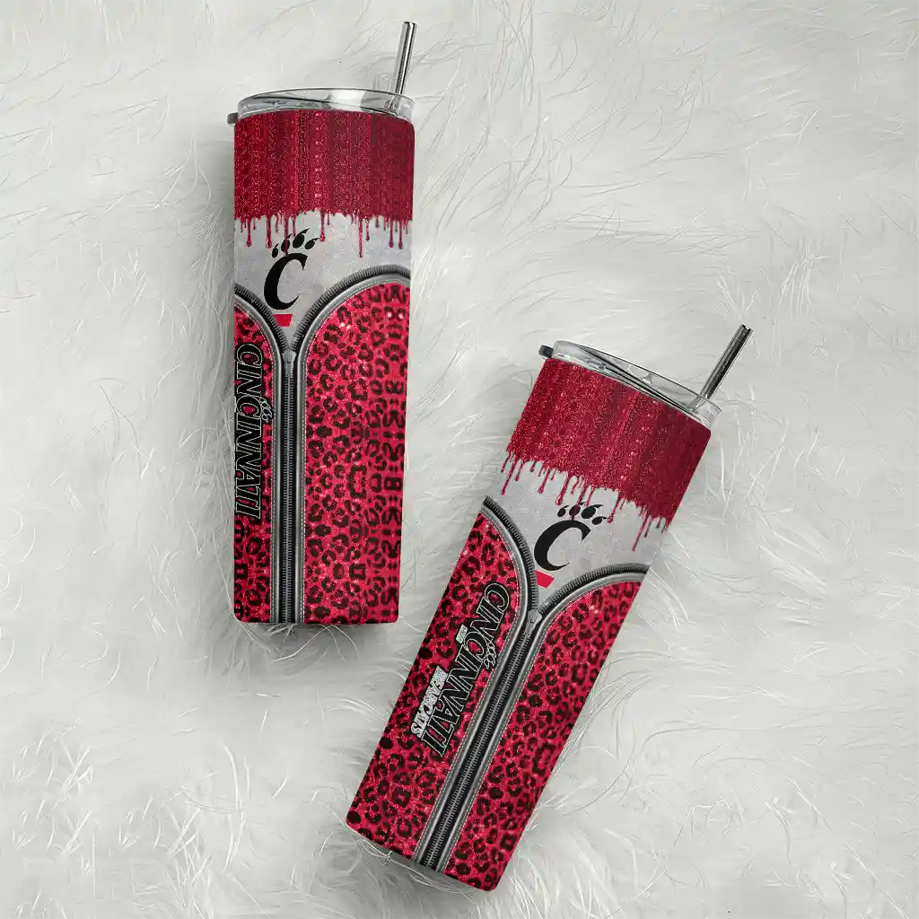 custom-cincinnati-bearcats-sparkle-drip-red-skinny-tumbler-top-rated.webp