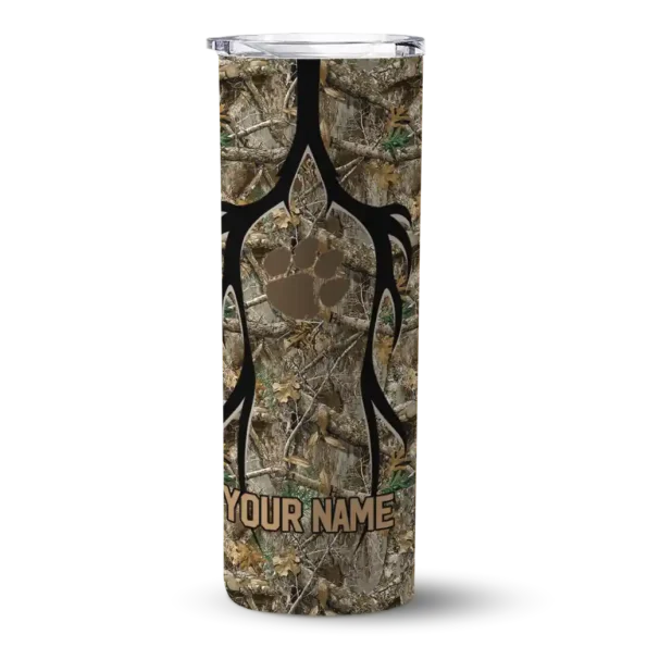 custom clemson tigers antler flow camo skinny tumbler best selling