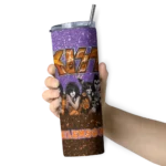 custom-clemson-tigers-kiss-band-purple-skinny-tumbler-best-selling.webp