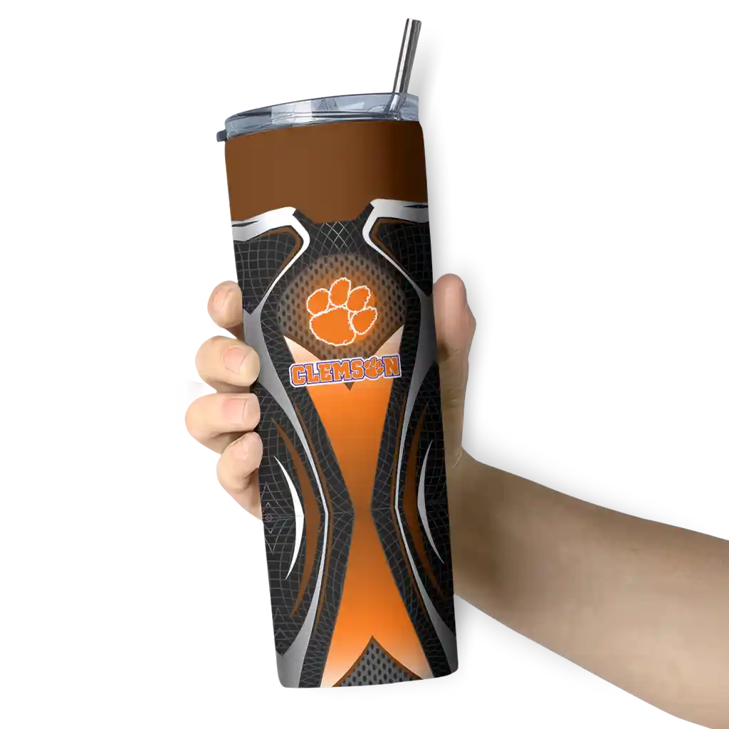 custom-clemson-tigers-superman-emblem-orange-black-skinny-tumbler-premium-grade.webp
