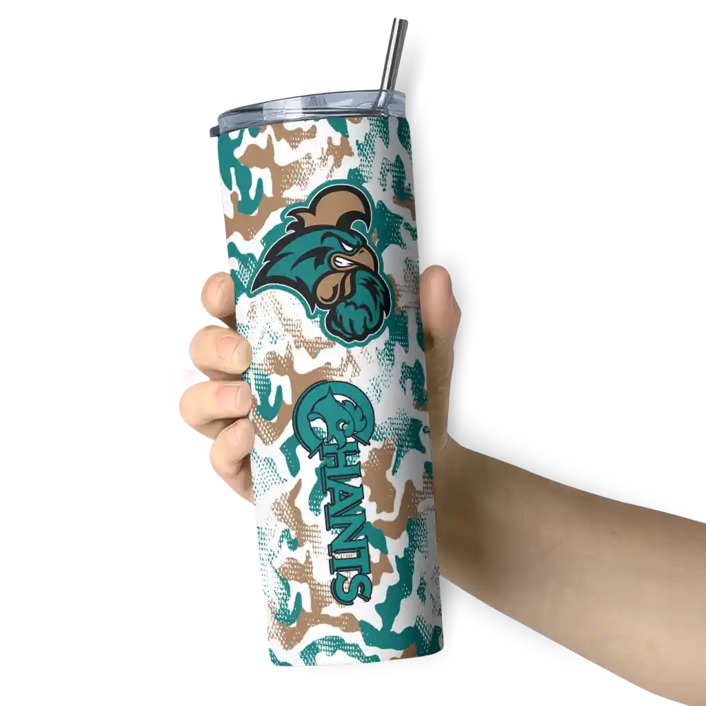 custom-coastal-carolina-chanticleers-claw-marks-green-white-skinny-tumbler-premium-grade.webp