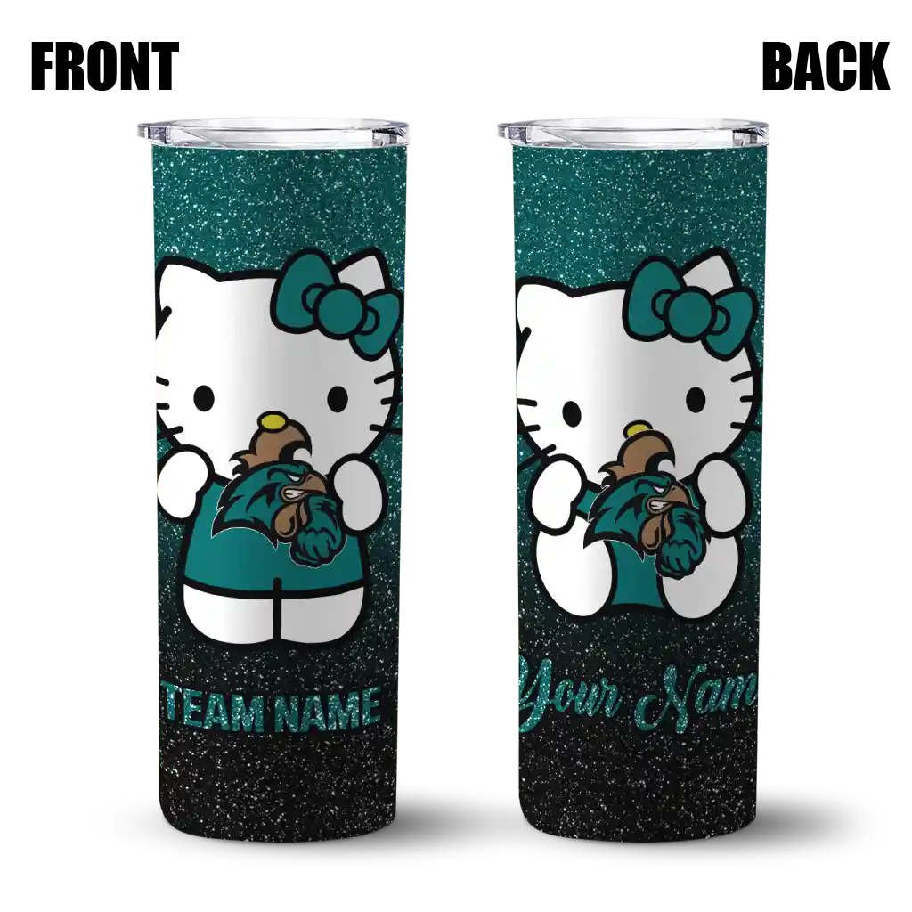 custom-coastal-carolina-chanticleers-hello-kitty-green-black-skinny-tumbler-fashion-forward.webp