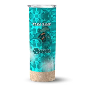 Custom Coastal Carolina Chanticleers Starburst Tiles Green Skinny Tumbler
