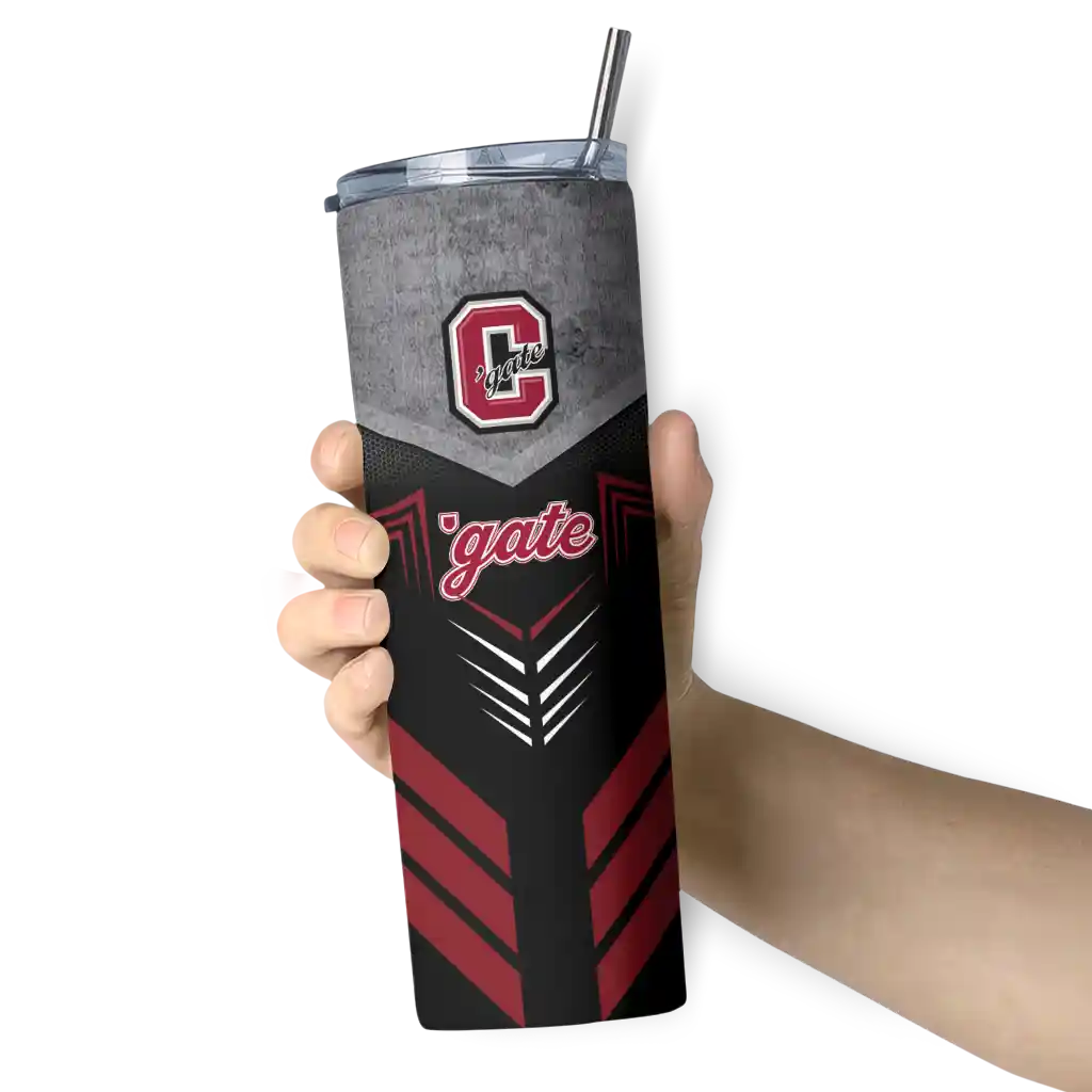 custom-colgate-raiders-hexagon-honeycomb-maroon-black-skinny-tumbler-premium-grade.webp