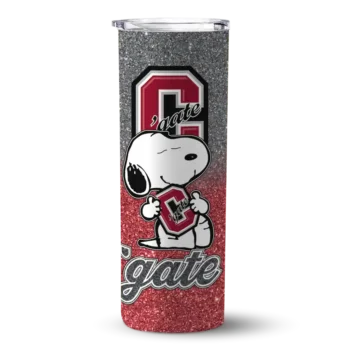 Custom Colgate Raiders Snoopy Attitude Maroon Skinny Tumbler