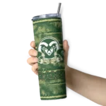 custom-colorado-state-rams-chevron-patch-green-skinny-tumbler-best-selling.webp