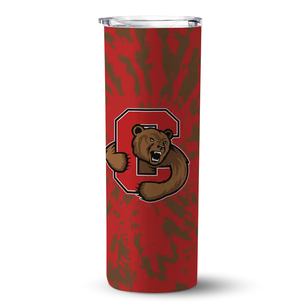 custom-cornell-big-red-metallic-grid-red-skinny-tumbler-best-selling.webp custom cornell big red metallic grid red skinny tumbler best selling