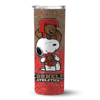 Custom Cornell Big Red Snoopy Attitude Red Skinny Tumbler