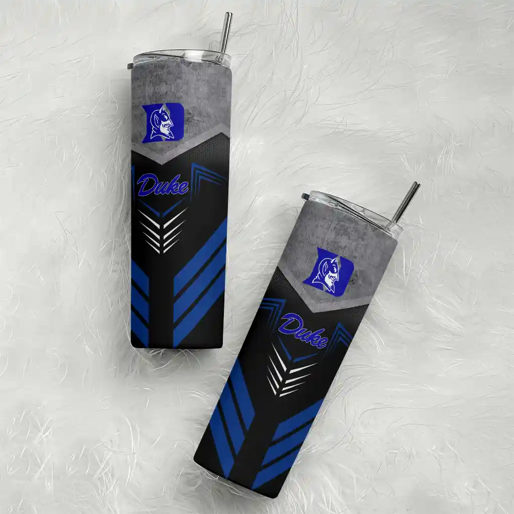 custom-duke-blue-devils-hexagon-honeycomb-blue-black-skinny-tumbler-top-rated.webp