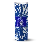 custom-duke-blue-devils-metallic-grid-blue-skinny-tumbler-best-selling.webp
