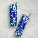 custom-duke-blue-devils-metallic-grid-blue-skinny-tumbler-best-selling.webp