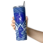 custom-duke-blue-devils-monogram-burst-blue-white-skinny-tumbler-best-selling-1.webp