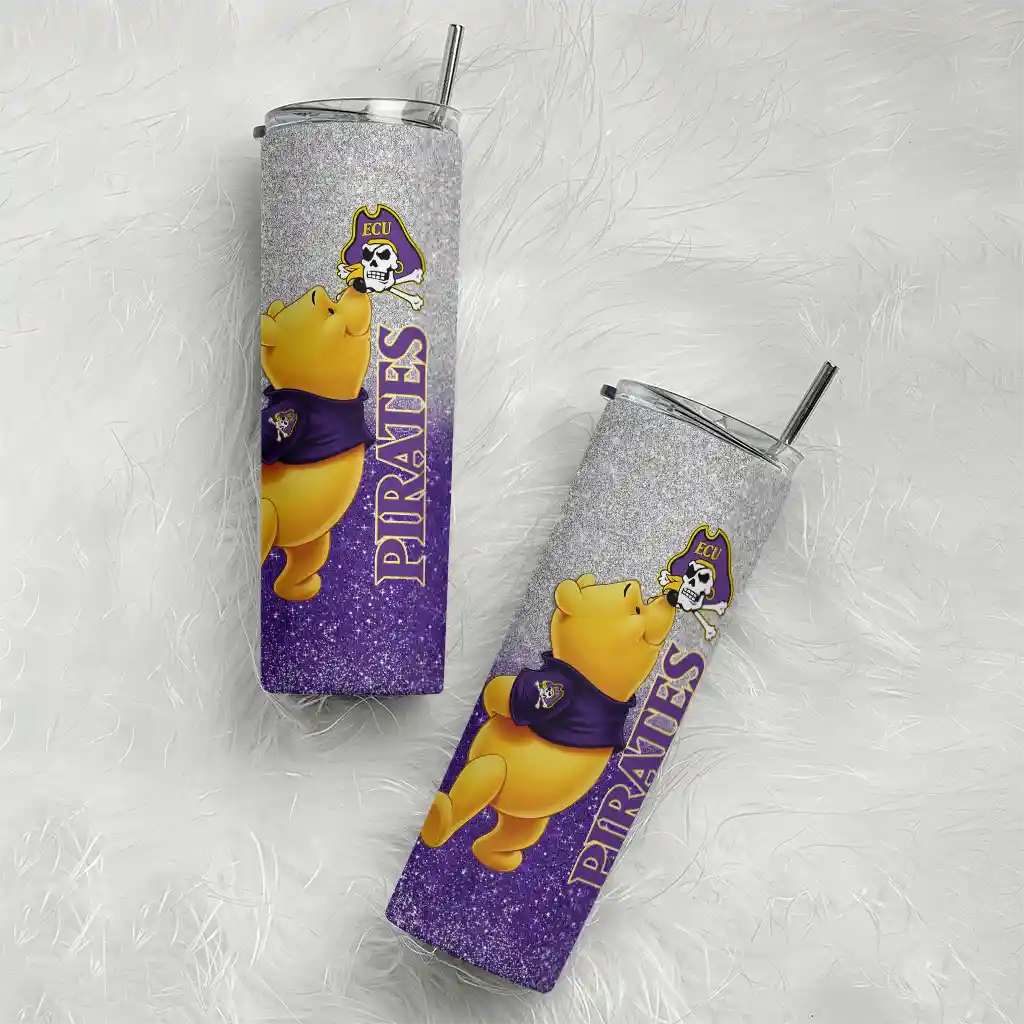 custom-east-carolina-pirates-winnie-the-pooh-purple-gray-skinny-tumbler-top-rated.webp