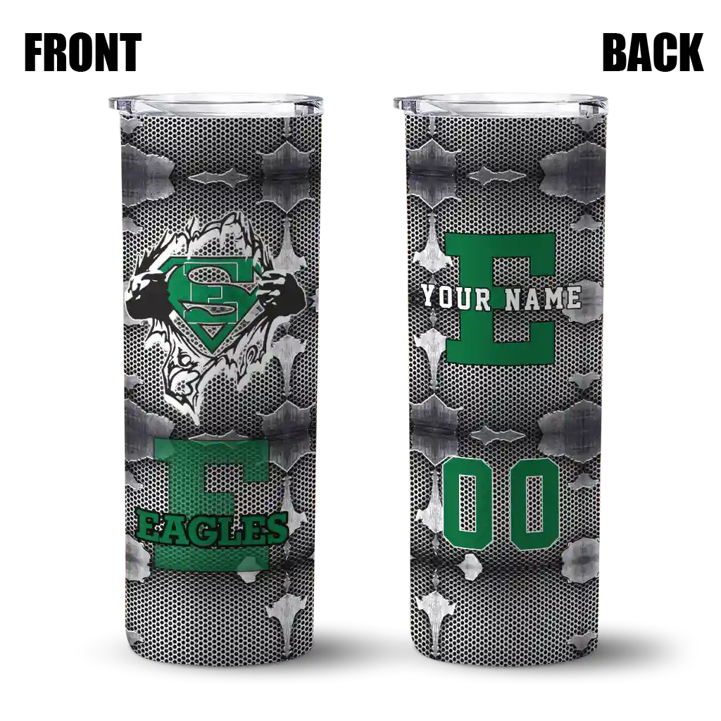 custom-eastern-michigan-eagles-chevron-v-green-gray-skinny-tumbler-fashion-forward.webp