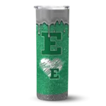 custom-eastern-michigan-eagles-pixel-fade-green-skinny-tumbler-best-selling-1.webp
