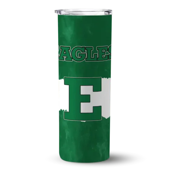 custom eastern michigan eagles torn band green white skinny tumbler best selling