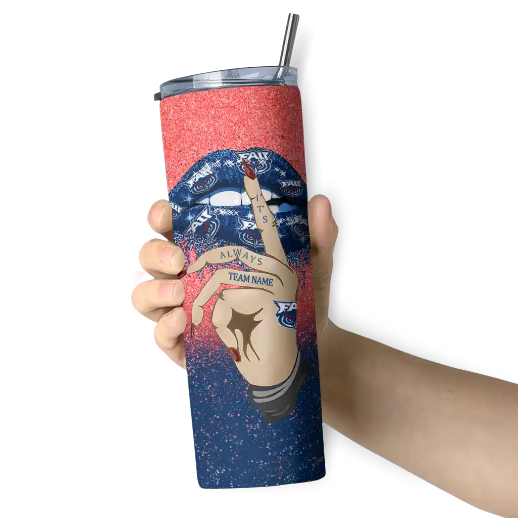 custom-florida-atlantic-owls-sparkle-lips-blue-skinny-tumbler-premium-grade.webp