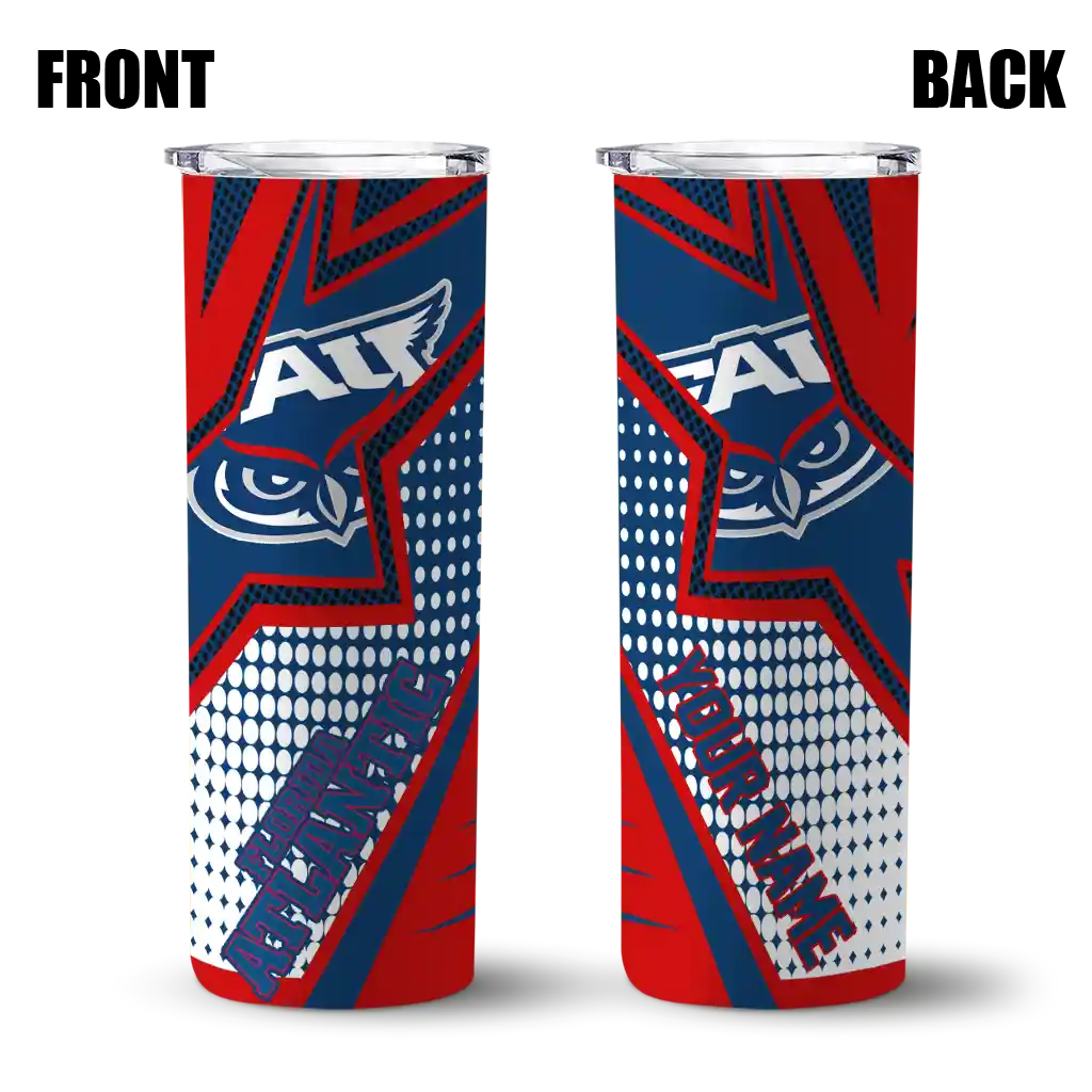 custom-florida-atlantic-owls-web-stripes-blue-white-skinny-tumbler-fashion-forward.webp