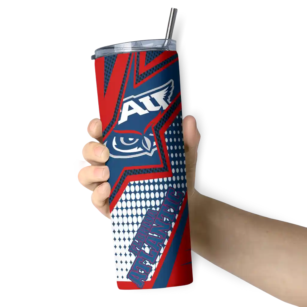 custom-florida-atlantic-owls-web-stripes-blue-white-skinny-tumbler-premium-grade.webp