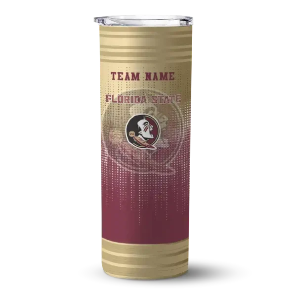 custom florida state seminoles swirl texture garnet skinny tumbler best selling