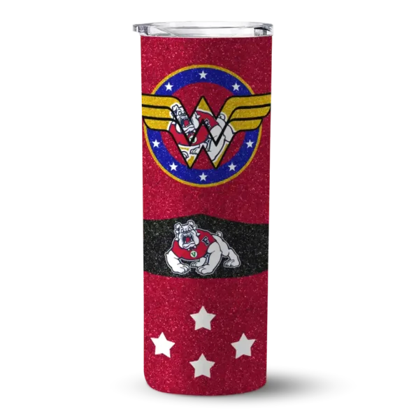 custom fresno state bulldogs star cluster red skinny tumbler best selling