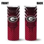 custom-georgia-bulldogs-chevron-stripes-red-skinny-tumbler-best-selling.webp