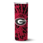 custom-georgia-bulldogs-metallic-grid-red-skinny-tumbler-best-selling.webp