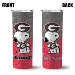 custom georgia bulldogs snoopy attitude red skinny tumbler best selling 1.webp
