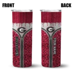 custom-georgia-bulldogs-sparkle-drip-red-skinny-tumbler-best-selling-1.webp