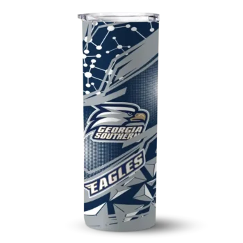 Custom Georgia Southern Eagles Helmet Clash Blue Skinny Tumbler