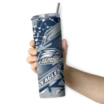 custom-georgia-southern-eagles-helmet-clash-blue-skinny-tumbler-best-selling.webp