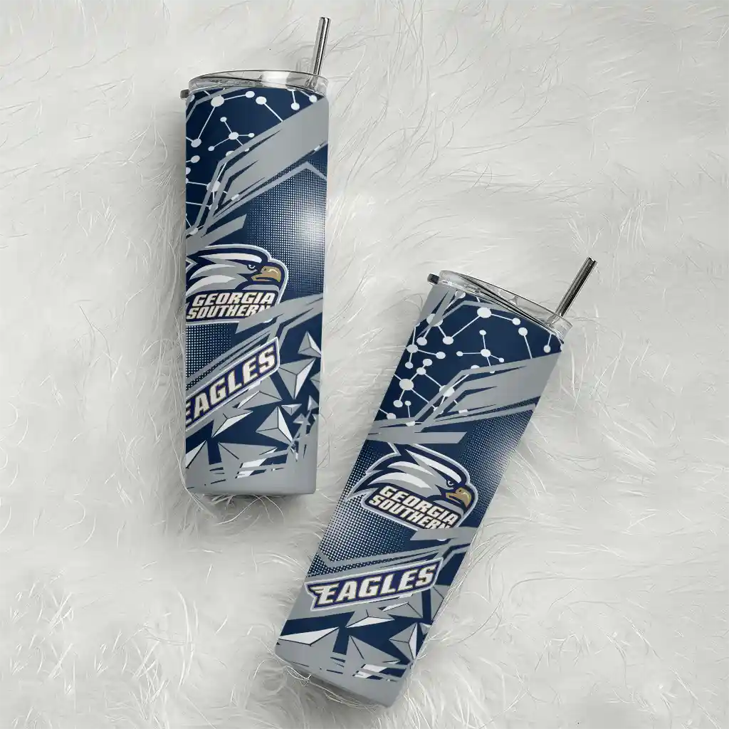custom-georgia-southern-eagles-helmet-clash-blue-skinny-tumbler-top-rated.webp