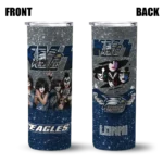 custom georgia southern eagles kiss band grey skinny tumbler best selling 1 4.webp