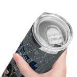 custom georgia southern eagles kiss band grey skinny tumbler best selling 1 4.webp