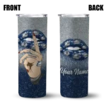 custom georgia southern eagles sparkle lips blue skinny tumbler best selling 1 11.webp