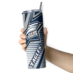 custom-georgia-southern-eagles-web-stripes-blue-white-skinny-tumbler-best-selling.webp