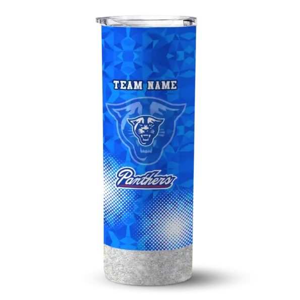 custom georgia state panthers starburst tiles blue skinny tumbler best selling