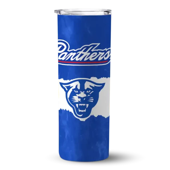 custom georgia state panthers torn band blue white skinny tumbler best selling